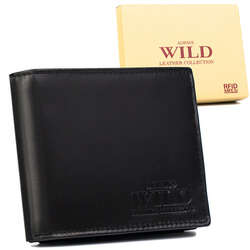 Pojemny, skórzany portfel męski z kieszenią na dowód rejestracyjny - Always Wild