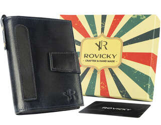 Skórzany portfel męski w stylu retro Rovicky