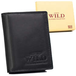 Skórzany portfel męski z kieszonką na suwak Always Wild