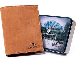 Skórzany portfel męski z systemem RFID Protect — Peterson