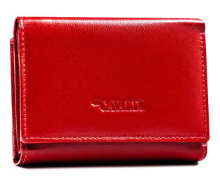 Skórzany portfel z podwójną przegrodą na bilon - Cavaldi