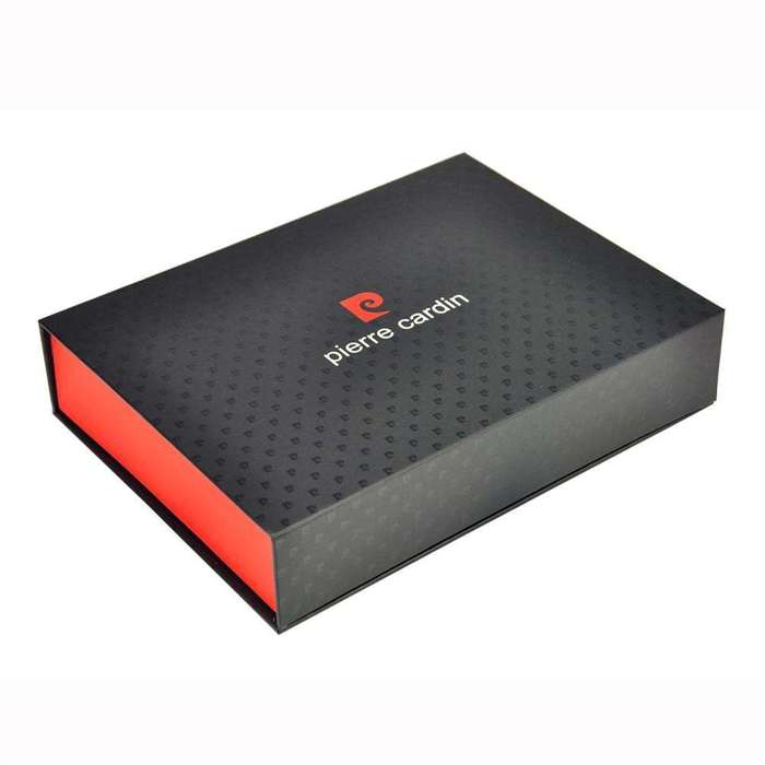 Elegancki zestaw prezentowy portfel + pasek marki w pudełku Pierre Cardin 135