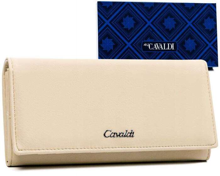 Klasyczny portfel damski ze skóry ekologicznej 4U Cavaldi