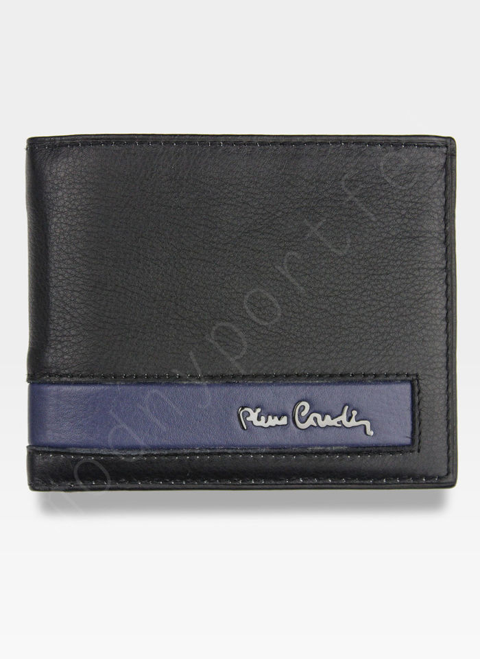 Męski portfel prawdziwa skóra Blue Mirror Pierre Cardin Tilak26 8824 RFID