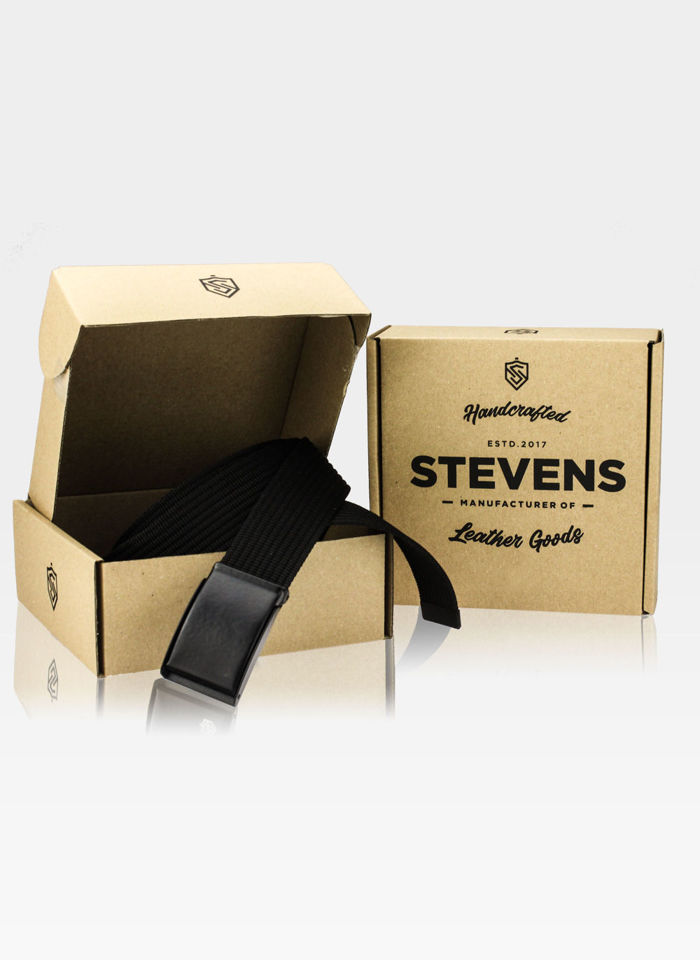Pasek parciany do spodni marki Stevensw komplecie z pudełkiem