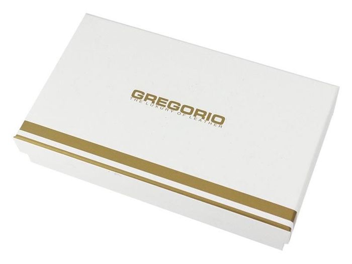 Portfel Damski Gregorio FS-106 Skóra Naturalna Fioletowy Poziomy RFID Secure Duży