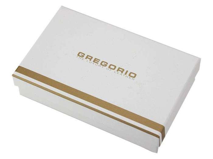 Portfel Damski Skórzany Gregorio FS-117 Fioletowy Poziomy Mały RFID Secure