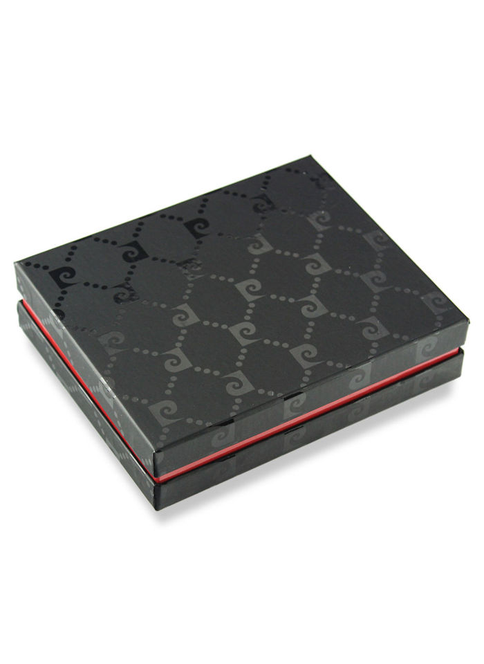 Portfel Męski Pierre Cardin Skórzany Klasyczny Czarny TILAK07 330 RFID Czarny + Czerwony