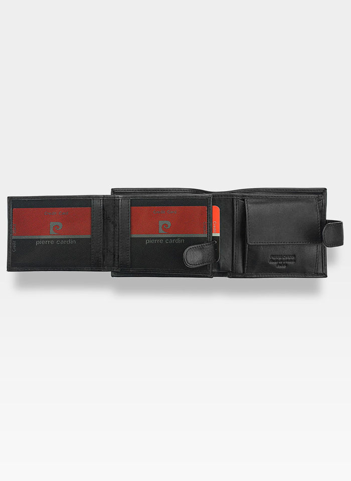 Portfel Męski Zapinany Pierre Cardin Skórzany Klasyczny Tilak06 323A Pudełko Ochrona RFID