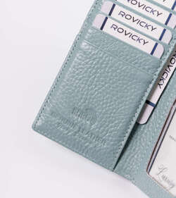 Kompaktowy skórzany portfel z zewnętrzną portmonetką na bigiel Lorenti