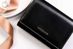 Średnich rozmiarów portfel damski ze skóry ekologicznej - Peterson