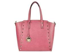 Torebka Skórzana Pierre Cardin Melody Shopperbag Różowa Naturalna A4